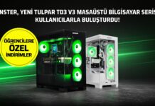 Oyun ve Üretkenlik İçin Güçlü Masaüstü: Monster Tulpar TD3 V3 Serisi